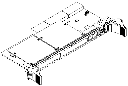 This is a typical view of PIM cards when installed on the transition card.
