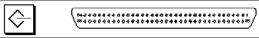 68-pin SCSI connector.