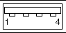 Figure showing the pins on the USB port.