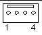 Figure showing the pins of the I2C serial bus access header.