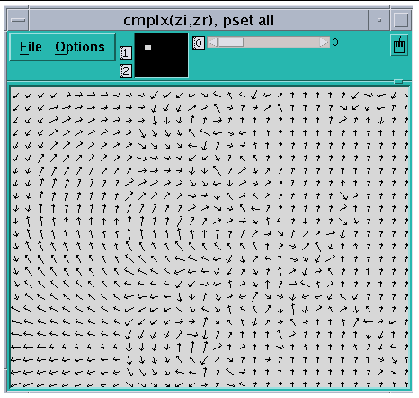 Screenshot of a vector visualizer.