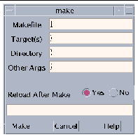 Screenshot of the make window. 