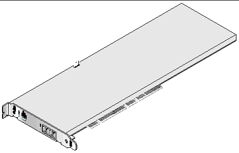 Illustration of the Sun Crypto Accelerator 4000 MMF (Fiber) Adapter