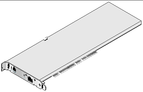 Illustration of the Sun Crypto Accelerator 4000 UTP (Copper) Adapter