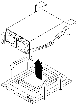 This figure shows how to lift the heat sink from the CPU socket.