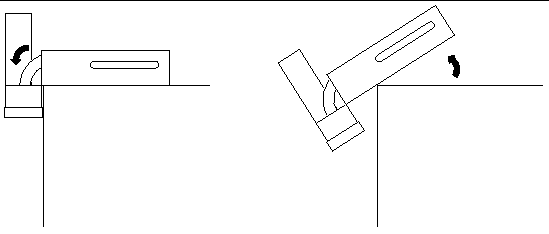 This figure shows how to avoid having the server tip over when placed on a table.