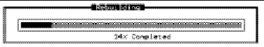 Screen capture showing Rebuild progress bar with 14% completed displayed.