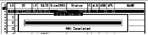 Screen capture showing the progress bar.