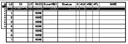 Screen capture of a submenu showing that a logical drive capacity has been expanded to 6 Gigabytes.