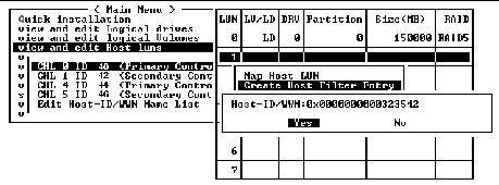 Screen capture shows the confirmation screen with "Yes" chosen.