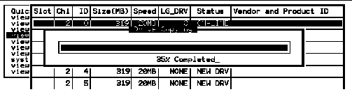 Screen capture showing the "Drive Copying" progress bar.