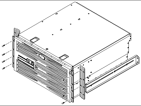 Figure showing how to attach the front adjuster brackets to the front hardmount brackets.