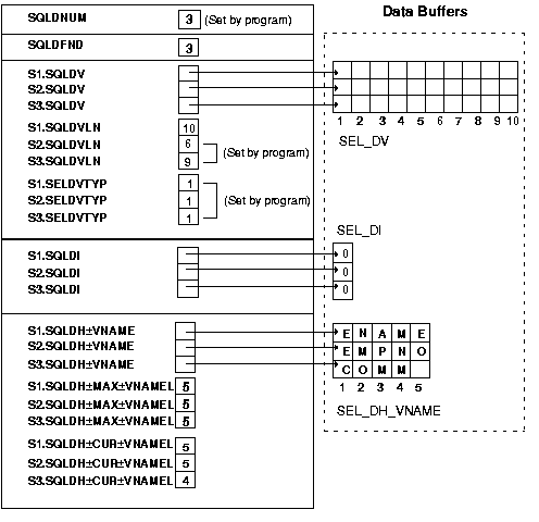 select descriptor before the FETCH