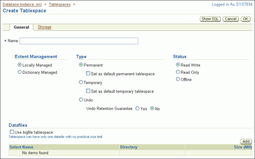 Description of create_tablespace.gif follows