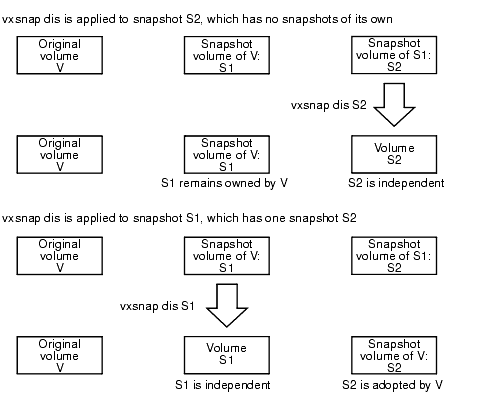 Dissociating a Snapshot Volume